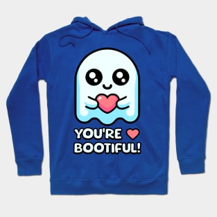 You're Bootiful! Cute Ghost Pun Hoodie